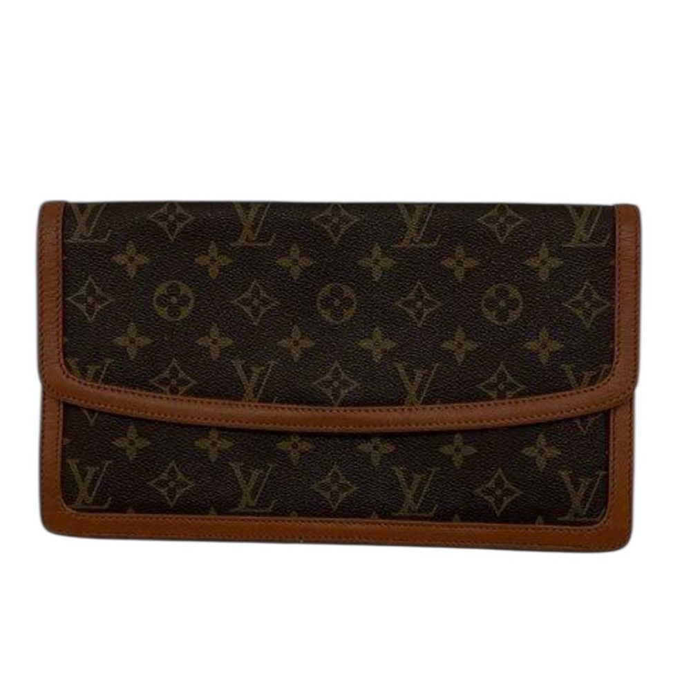 Louis Vuitton Brown Monogram Envelope Clutch Poch… - image 1